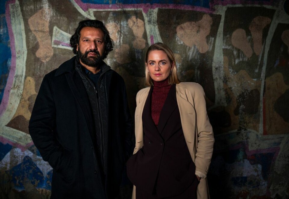 Krevende: Kadafi Zaman og Janne Amble, gikk undercover for å avdekke hvordan «Dødsenglene» opererer i Norge bak fasaden. Foto: Morten Opedal