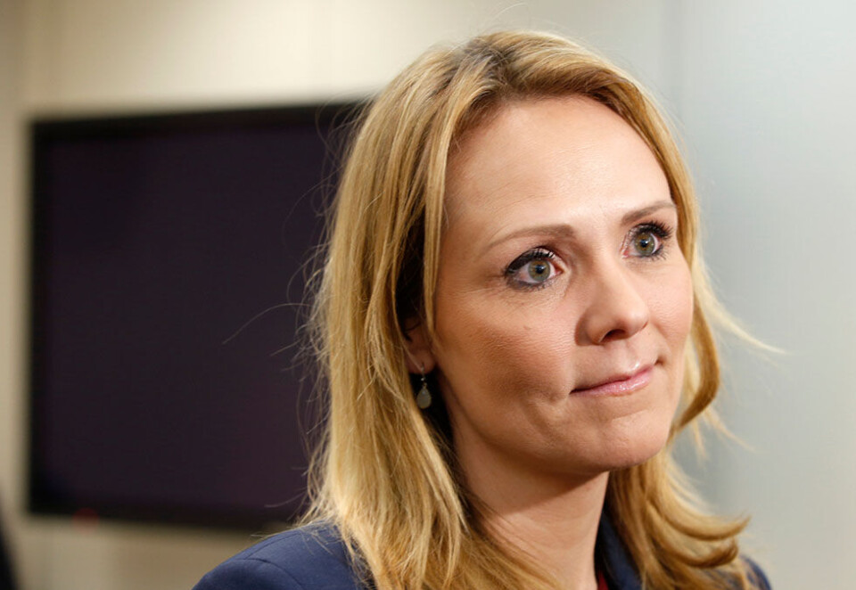 Svarer på kritikken: Linda Hofstad Helleland og Kulturdepartementet beskyldes for å vise tafatthet av tidligere TV 2-sjef Alf Hildrum. Foto: Terje Pedersen/NTB Scanpix.
