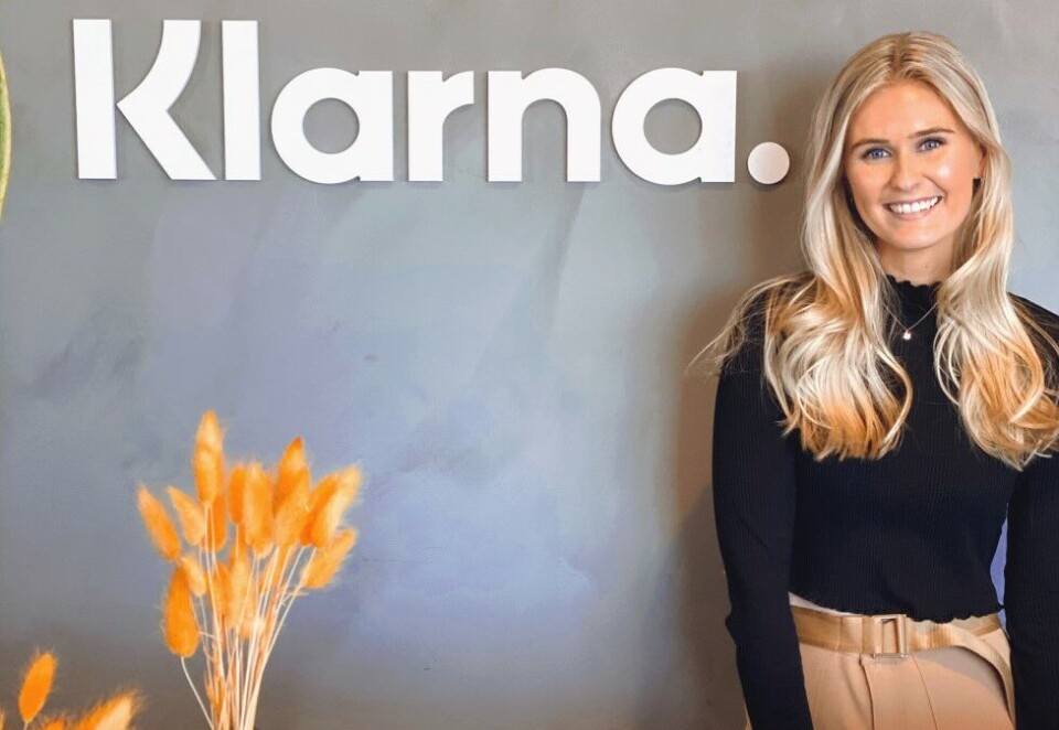 Bytter jobb: Malin Gregersen går fra Fuse til Klarna hvor hun blir seniormarkedsfører. - Jeg har vært så heldig at jeg har fått jobbe tett med Klarna som kunde det siste året, og har utviklet et lite «crush» på selskapet, sier hun. Foto: Klarna