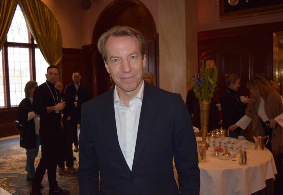 - Fortsatt størst: Toppsjefen i Bonnier News, Anders Eriksson, jobber med Amedia på det svenske lokalavismarkedet, og slåss mot særlig Schibsted i det nasjonale markedet. - Vi har enda fordelen av å være størst, sier han. Foto: Knut Kristian Hauger.
