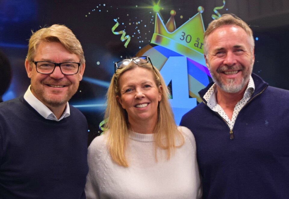 Var med på starten: Fredag fylte radiokanalen P4 hele 30 år og kanalen har siden 1990-tallet fylt den norske eteren med musikk, jingler, reklame, nyheter og småpludring. Noen av de som var med på starten er dagens P4-sjef Kenneth Andresen og programlederne Silje Stang og Michael Andreassen. Foto: Nafisa Zaheer.