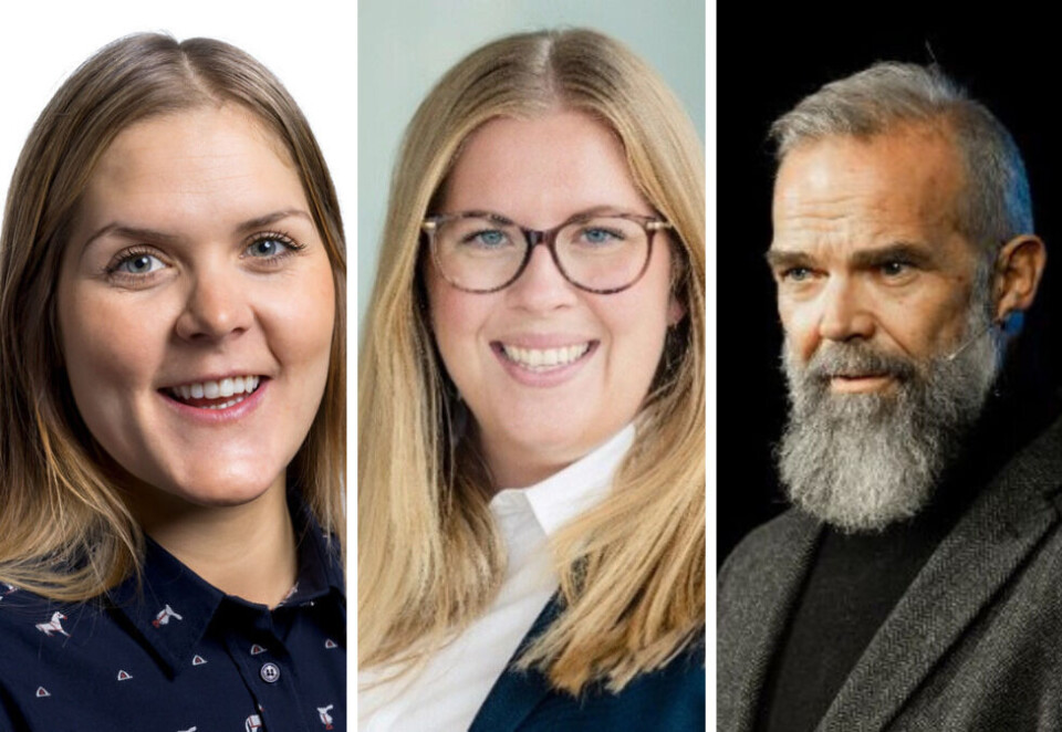 KLARE FOR MERKEVAREDAGEN: Tove Botnen og Ida Aspaas Karlsen fra EY og Paal Fure fra Dentsu Norge og Nord-Europa møter du på Merkevaredagen 2025.