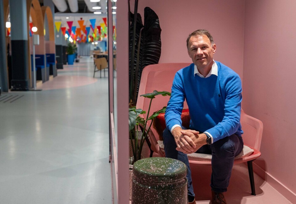 Tjener mer: Konsernsjefen i Schibsted Marketplaces, Christian Printzell Halvorsen, kunne slå i bordet med vekst i omsetning og 670 millioner kroner i driftsresultat. Foto: NTB.