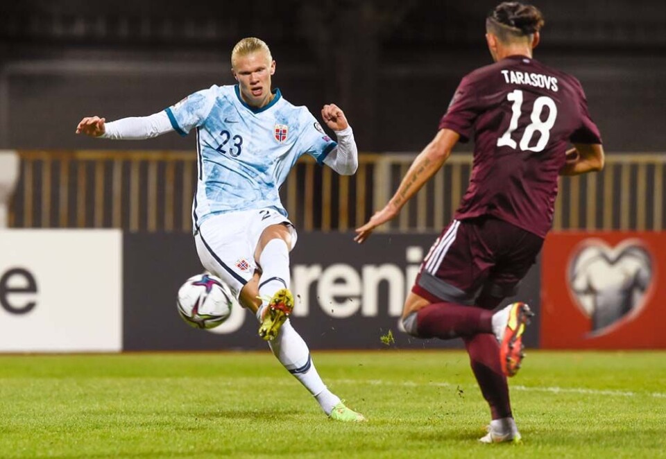 Sponsorfavoritt: Manchester City-stjernen Erling Braut Haaland har fortsatt et lite stykke å går for å bli den best likte idrettsutøveren blant nordmenn. Men blant sponsorene er han allerede på topp.