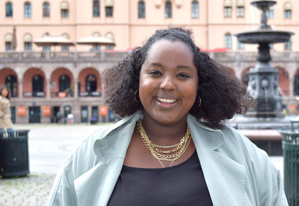 Nyansatt i Agenda: Nyutdannede Habon Beegsi har landet seg et etårig vikariat hos Tankesmien Agenda. Hun skal jobbe som digital kommunikasjonsrådgiver. Foto: Dag Robert Jerijervi