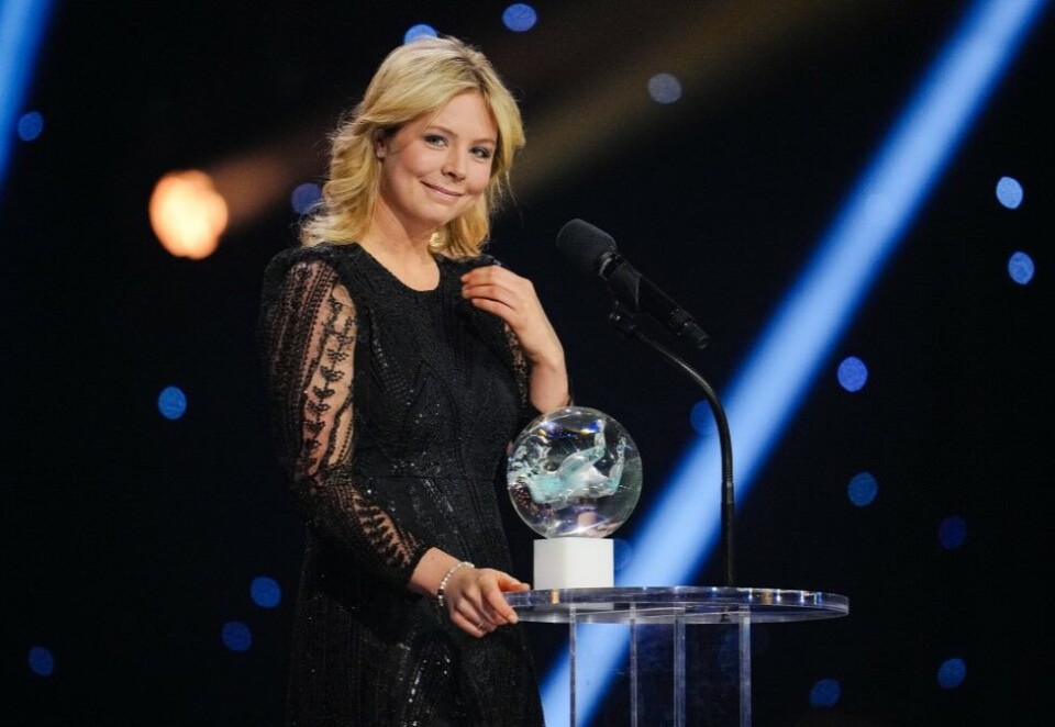 Vant pris: Maren Lundby vinner prisen årets navn under Idrettsgallaen 2024 i Trondheim spektrum. Foto: Ole Martin Wold / NTB