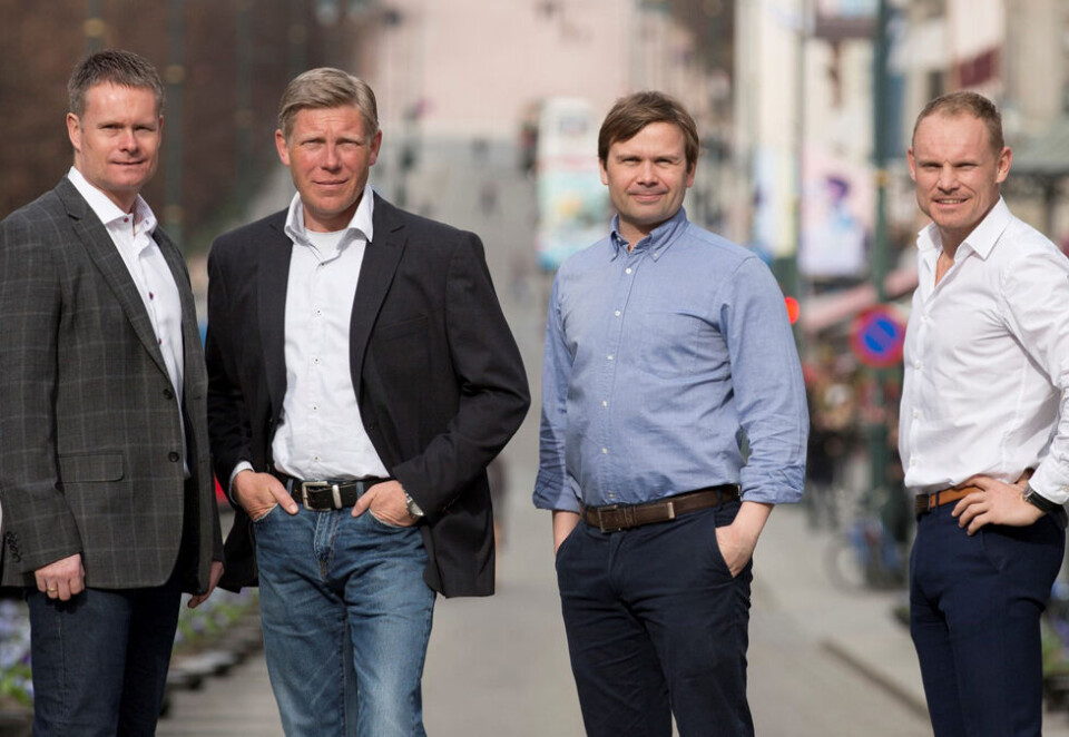 Tjener på spill (2): Tjener penger på pengespill-PR: Glenn Ø. Støldal, Thomas Smith, Henrik Ottersen og Pål Tømmerhoel er partnere i Mediamenn.
