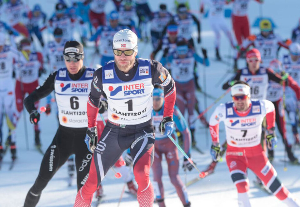 Femteplass: Martin Johnsrud Sundby klarte ikke å dra i land medalje under 50 kilometer fri teknikk menn i ski-VM 2017 i Lahti. Foto: Lise Åserud/NTB Scanpix.
