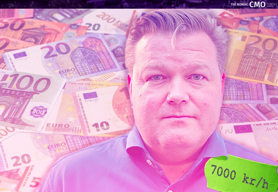 Sprenger skalaen: Tidligere gründer av det suksessrike PR-byrået Prime i Sverige, Carl Fredrik Sammeli, sier han på det meste kan ta hele 7.000 kroner per time. Det ville i så fall sprengt skalaen for hva en markedssjef er villig til å betale for senior kommunikasonskompetanse.