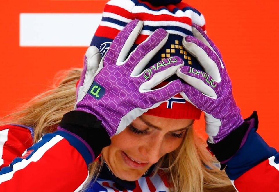 Dopingsmell: Therese Johaug har blitt midtpunkt i en ny norsk dopingsak etter at hun er tatt for ulovlig bruk av stoffet clostebol. Foto: Reuters.