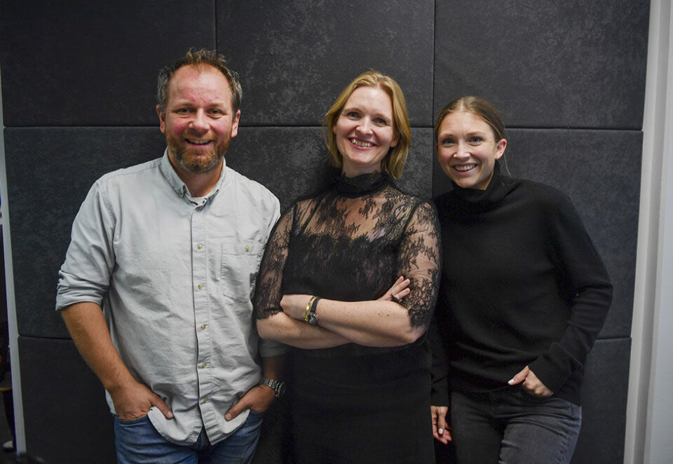 Nye podcast-makkere: Fra venstre: Tor-Erling Thømt Ruud, Kristine Hellesland og Emilie Hald Torp. Foto: Gøran Bohlin/VG