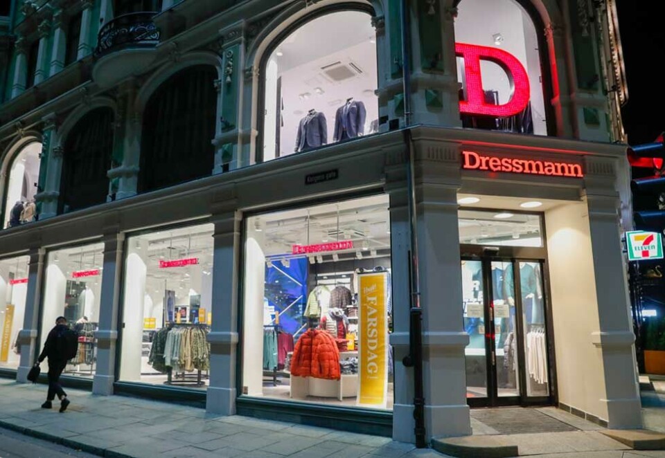 Slet digitalt: Varner-gruppen med en av sine kleskjeder Dressmann hentet innn tidligere Schibsted-topp Frode Eilertsen for å lede motekonsernet inn i den digitale tidsalderen, men havnet i stedet i en bitter konflikt med sin «redningsmann». Foto: Scanpix.
