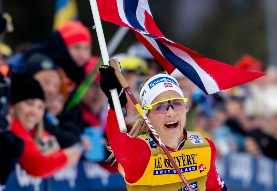 Klar for femmila: Ski-VM i Trondheim blir et punktum for Therese Johaugs eventyrlige langrennskarriere. Men ikke alle TV-seere er garantert å få det med seg. Foto: Geir Olsen/NTB