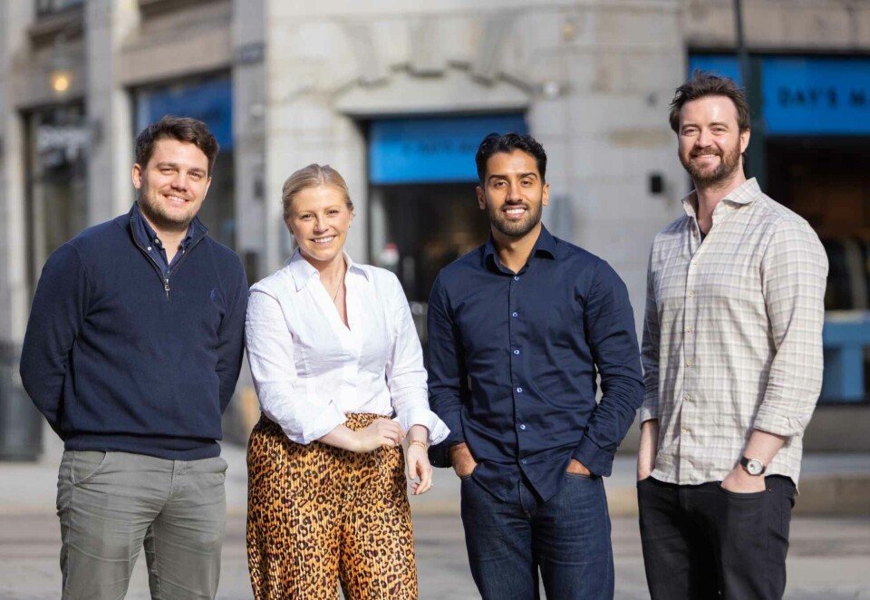 Satser på data og analyse: Fra venstre: Henrik Sørhaug, leder digital handel, Emilie Nøss Wangen, leder Try Dig, Ali Ahmad, Gunnar Stensaker, leder Try Opt.