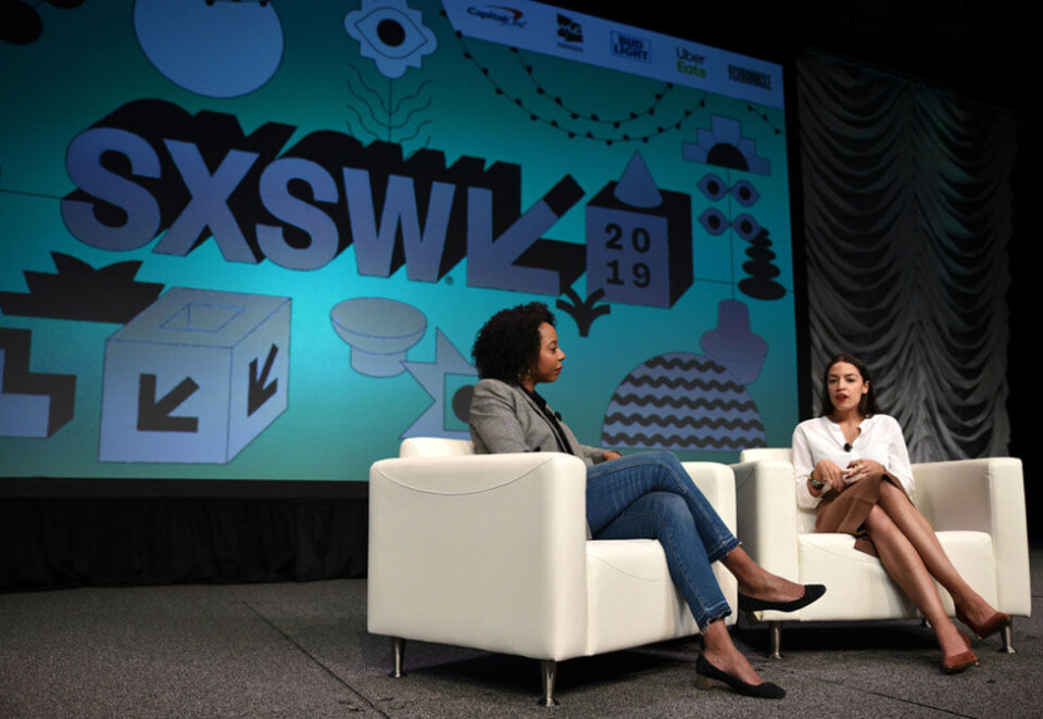 Storinnrykk i Texas: Kongresskvinne Alexandria Ocasio-Cortez gjestet fjorårets South by Southwest. Festivalen tiltrekker seg over 400.000 gjester fra hele verden og har blitt en favoritt i den norske reklame- og teknologibransjen. Foto: Reuters