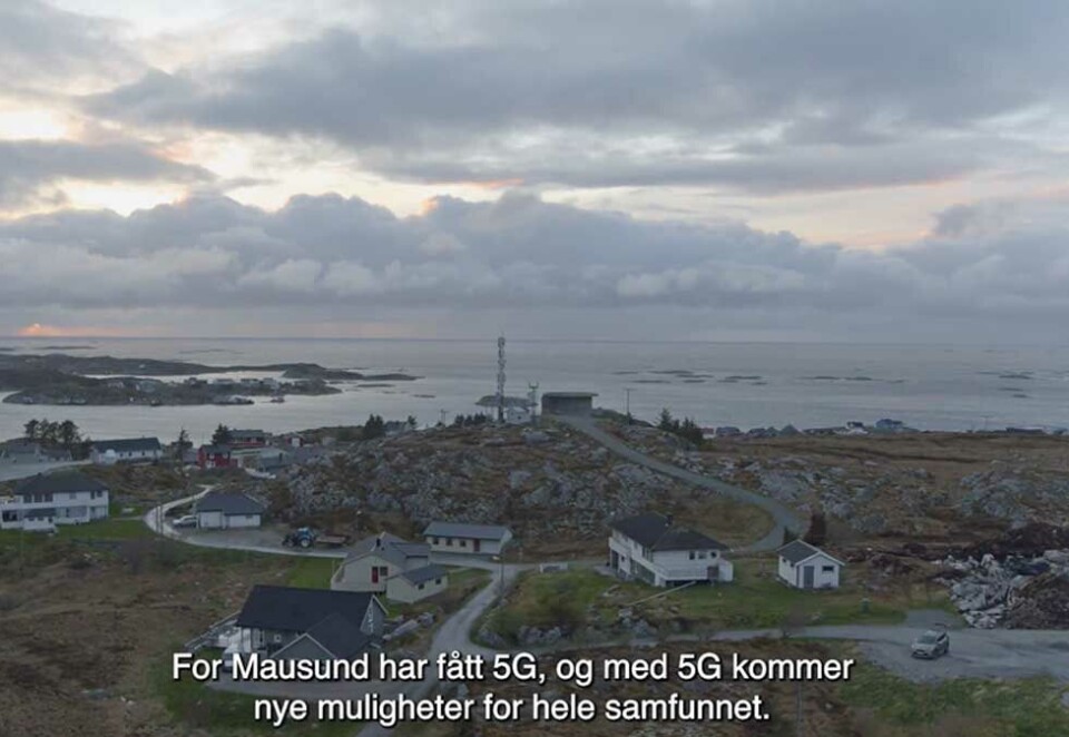 5G i hovedrollen: Telenors telemaster har en sentral rolle i åpningssekvensen av Dagbladet TVs underholdningsserie Long Shot.