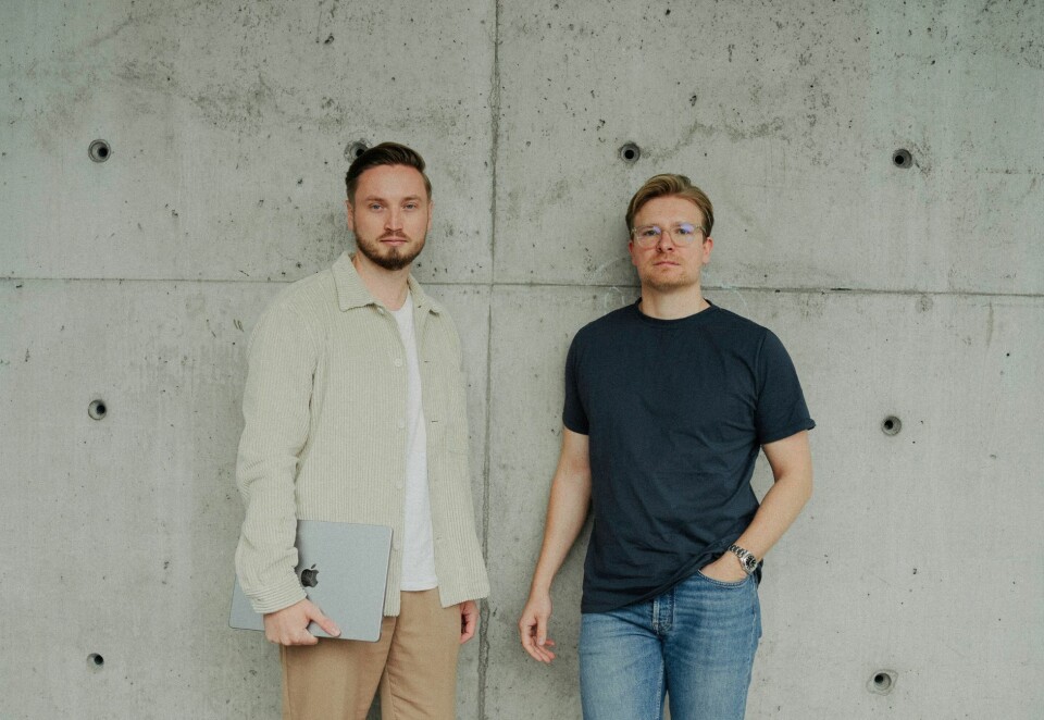 Skal fortsatt være Cure: Brage Brenna-Lund og Bendik Bergh etablerte design- og digitalbyrået Cure tilbake i 2016. Nå har de solgt mer enn halve selskapet til teknologiselskapet Amp Eleven. - Cure skal fortsatt være Cure. - Det skjer ingen endringer med verken navn, ledelse eller forretningsmodell, sier Bergh. Foto: Cure