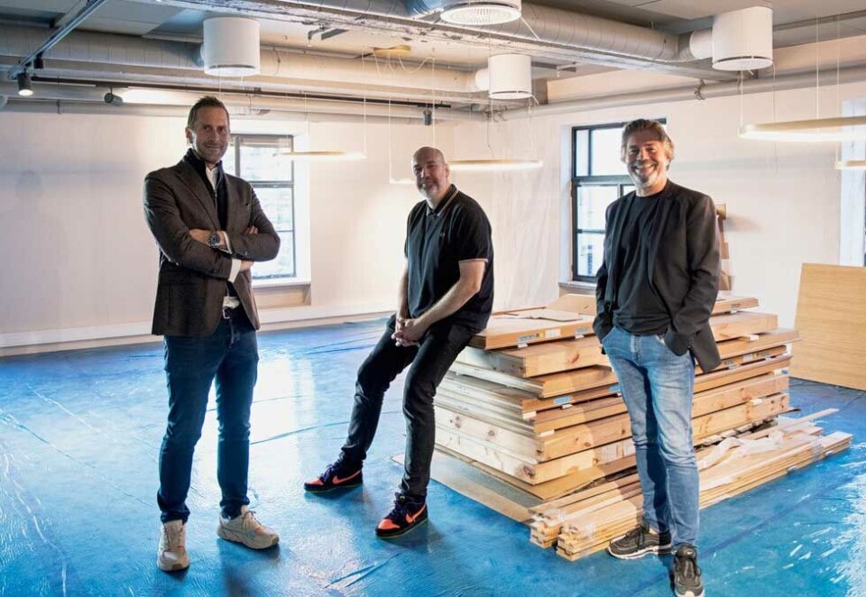 Kom inn på eiersiden: I 2020 kom investor Gudleiv Bjørklund inn på eiersiden i SMFB. Her sammen med daværende SMFB-sjef Kristian Kristiansen og SMFB-partner Oscar Michaelsen. Kristiansen sluttet da SMFB slo seg sammen med Dinamo.