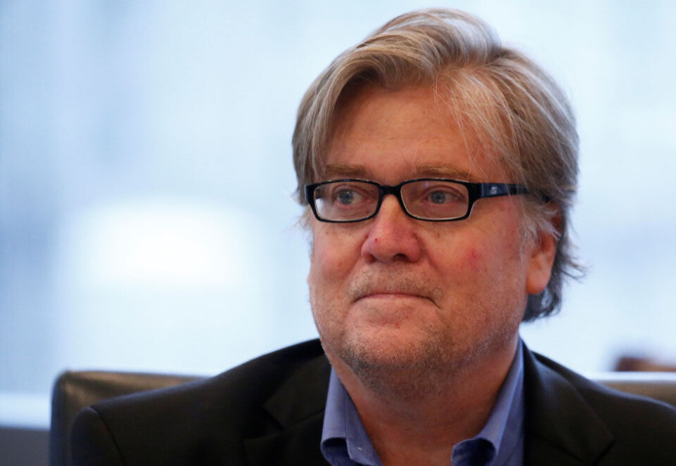 Bergen neste: Steve Bannon var sjefstrateg for USAs president Donald Trump. Foto: NTB Scanpix.