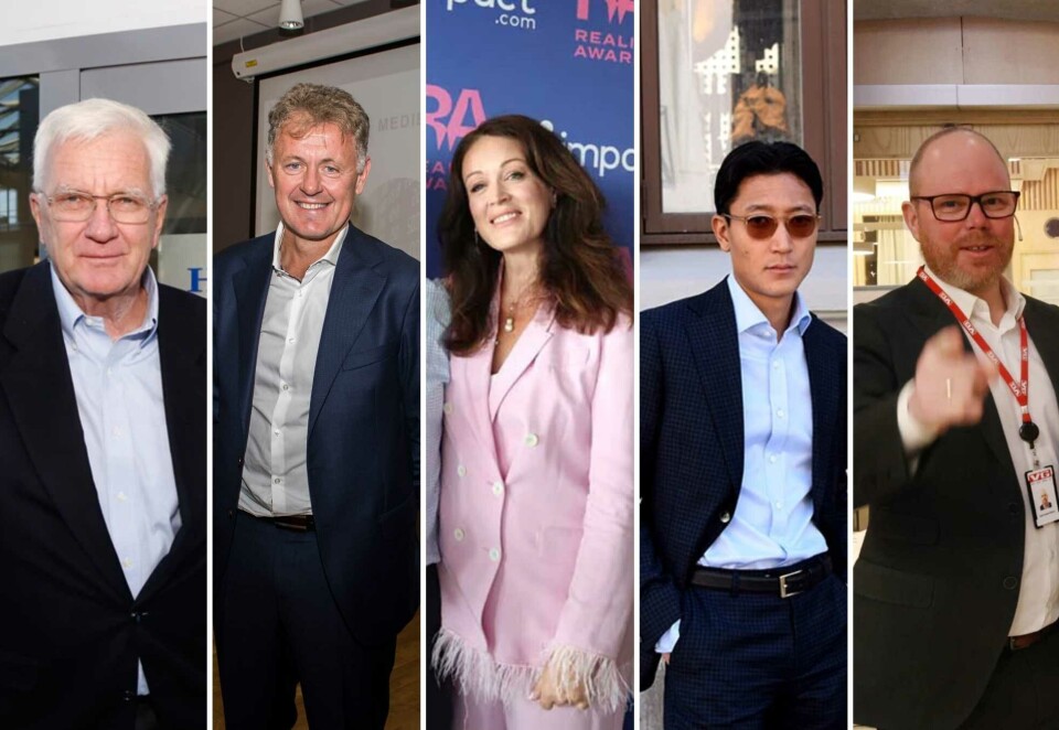 Fem på topp: Trygve Hegnar (Finansavisen), Gunnar Stavrum (Nettavisen), Ingeborg Heldal (KK), Danby Choi (Subjekt) og Gard Steiro (VG) er blant landets mest kjente sjefredaktører. Det viser en fersk undersøkelse Kampanje har fått utført.