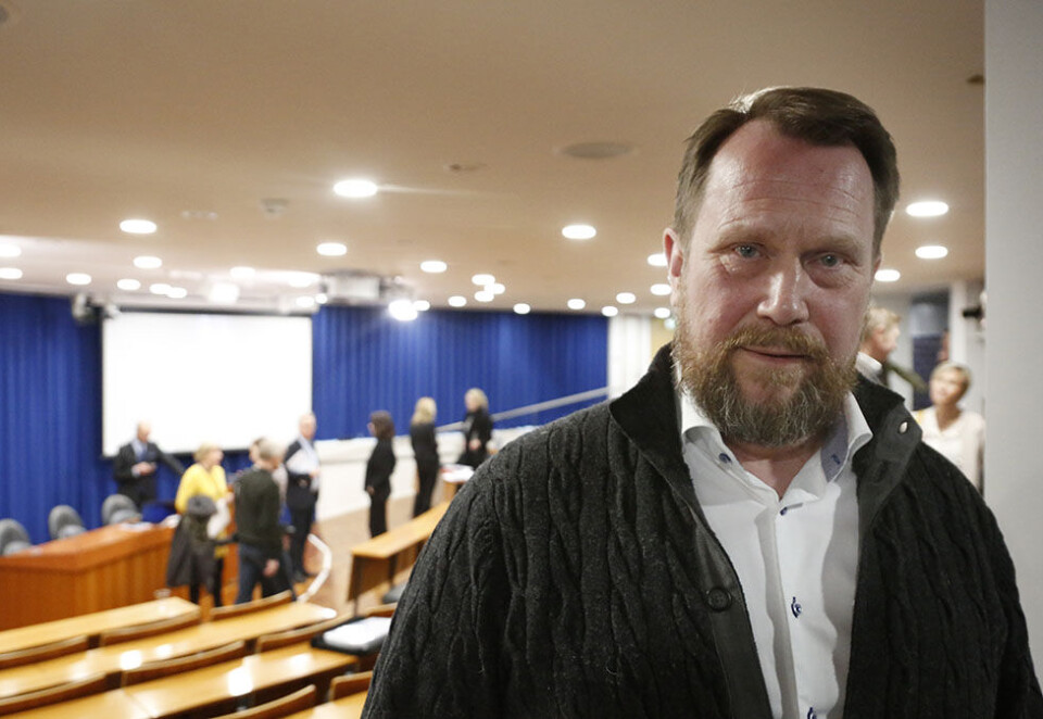 Ikke fornøyd: Konsernredaktør Einar Hålien i Schibsted legger ingenting imellom når han kommenterer Medietilsynets ferske NRK-rapport som frikjenner statskanalen på så å si alle punkter. Foto: Eivor Eriksen.
