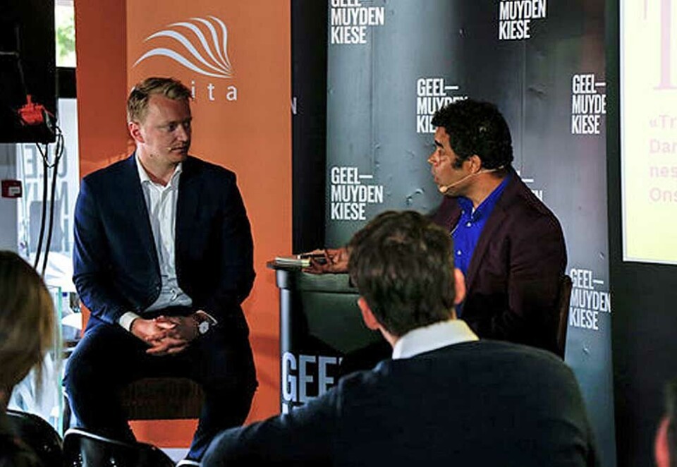 Går til konkurrent: Politisk rådgiver Håkon Knudsen slutter i GK for å begynne hos konkurrenten WergelandApenes. - Samarbeidet med Scandinavian Design Group er veldig spennende. Jeg håper jeg med min bakgrunn fra politikken kan bidra til å gi denne satsningen et løft, sier han. Her Knudsen i debatt under Arendalsuka.