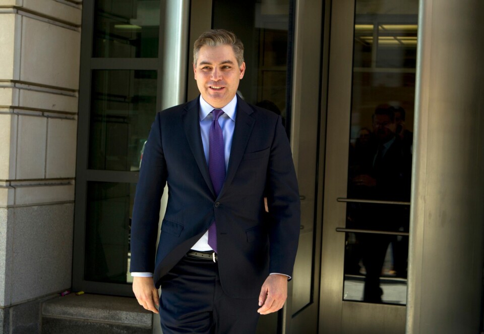 Tidligere CNN-reporter: Jim Acosta jobbet tidligere som en hardtslående reporter for CNN og havnet ofte i tottene på den første Trump-regjeringen i Donald Trumps første periode. Han har i dag forlatt kanalen. Foto: NTB.