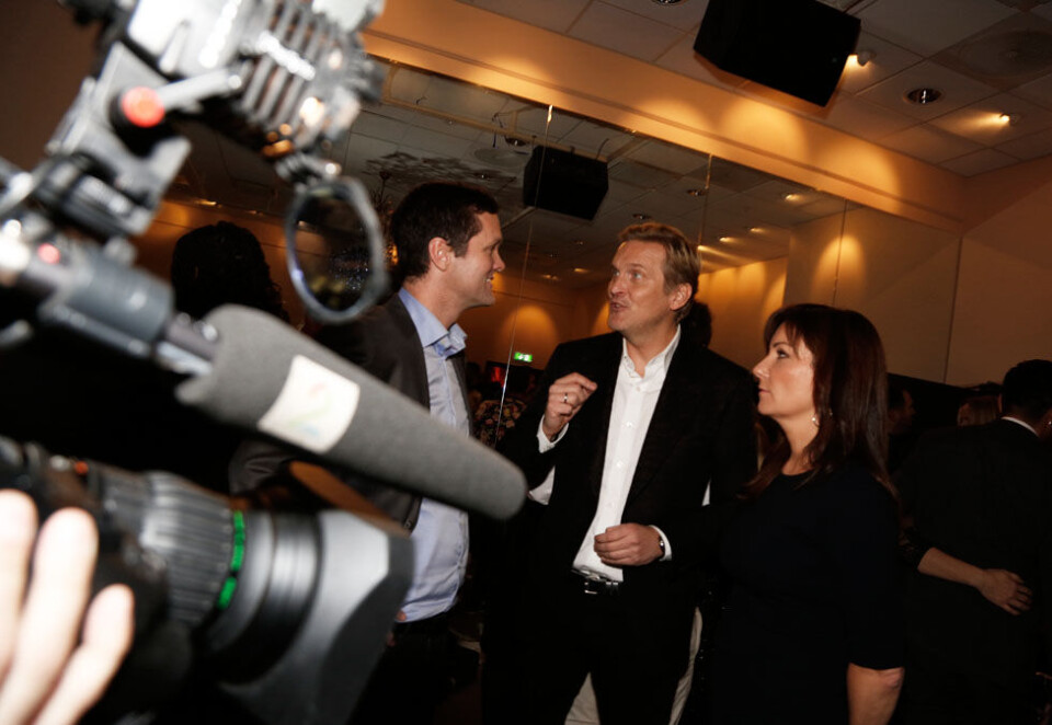 Mistet andeler: TV 2-direktørene Jarle Nakken, Trond Kvernstrøm og Nina Lorgen Flemmen mistet andeler i fjor, men store sportsrettigheter kan sikre ny vekst.