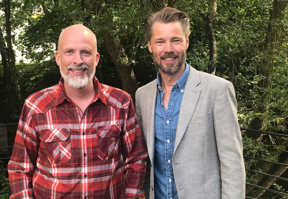 På offensiven: Kahoot kjøper det Aller-eide selskapet Motimate for en pris som verdsetter selskapet til rundt 200 millioner kroner. Her de to gründerne som nå casher ut rundt 20 millioner kroner.