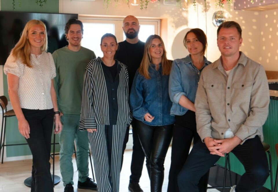 Nytt samarbeid: Fv: Hanne Wangberg Veimo (HK Link) , Hans Alexander Mangen (HK Link), Kristina Hernes (Rosenborg Reklame), Roar Knudsen (HK Link), Heidi Jensen (Bunnpris), Oddny Sørsæther (Bunnpris), Thomas Stampe (Rosenborg Reklame).