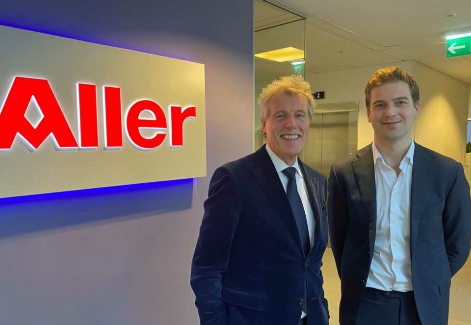 - Et veldig godt år: Konsernsjef Dag Sørsdahl og finansdirektør Øyvind Bondevik Ødegård i Aller Media legger mandag frem sine tall for fjorårets regnskapsår. - Vi avsluttet siste høst et veldig godt år med mye positiv utvikling, sier Sørsdahl. Foto: Knut Kristian Hauger.