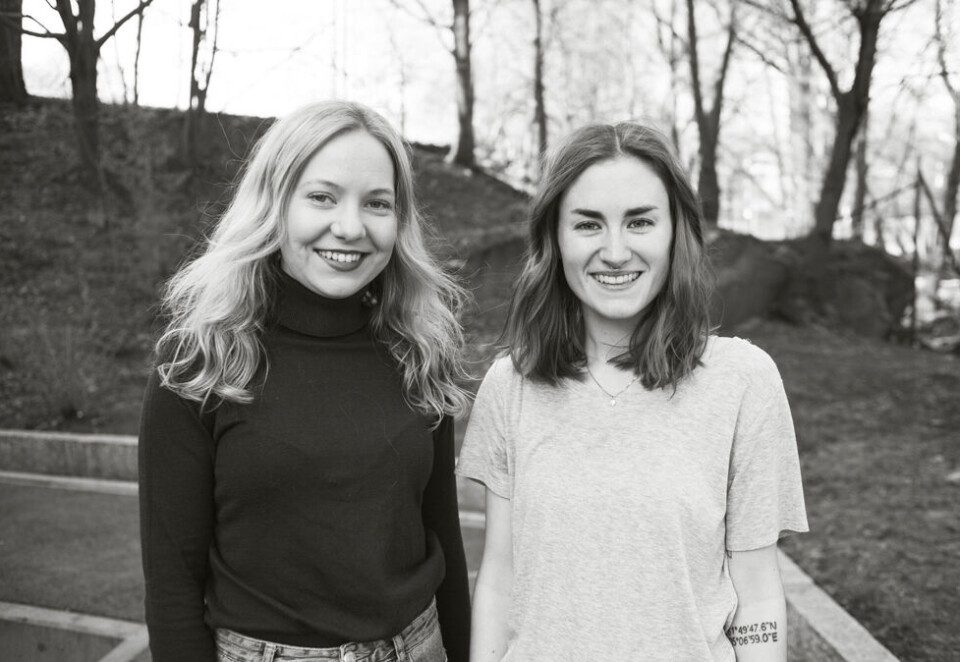 Til topps: Johanne Nyborg (22) og Tori Marie Kongsvold (25) gikk helt til topps i årets utgave av Gulltusjen. Teamet fra Westerdals Oslo ACT vant i sterk konkurranse med 59 andre team og totalt 120 deltakere. Foto: Amedia.