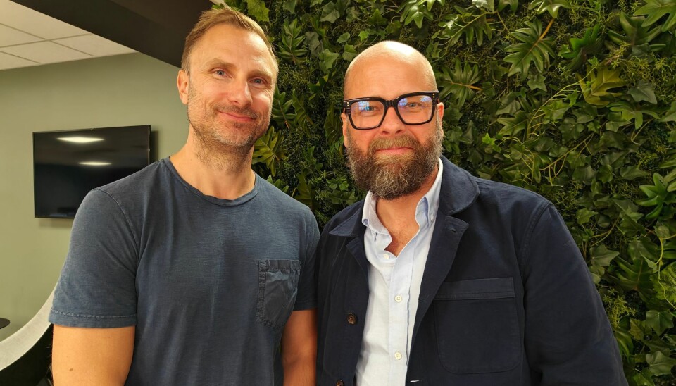Initiative-topper: Christian Skråmm (t.v), her sammen med byråleder i IPG Mediabrands Norge, Cato Drægebø.