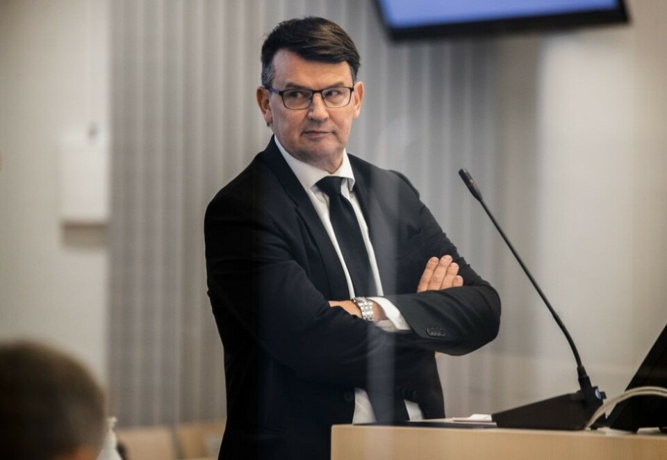 Vil ikke kommentere: Tidligere justisminister Tor Mikkel Wara, nå rådgiver i First House, ønsker ikke å kommentere dommen mot sin samboer Laila Bertheussen. Wara var ikke tilstede i Oslo tingrett fredag, og bildet er fra i fjor høst. Foto: Jil Yngland / NTB