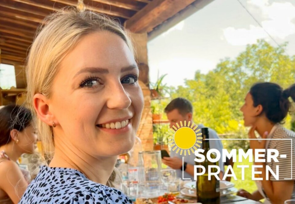 Sommer, is og flytting: Årets sommer blir fordelt mellom Norge og Sverige for Sofie Staal, som helst lager sin egen is og flytter inn i ny bolig i løpet av sommeren. Her fra et matkurs i Italia i fjor. Foto: Privat