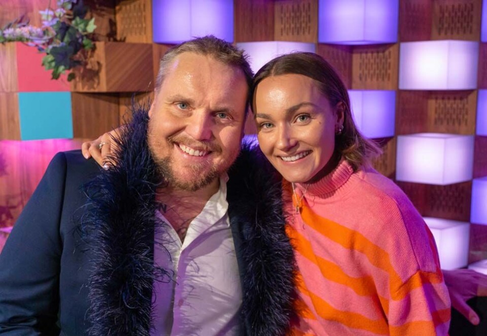 Stian «Staysman» Thorbjørnsen og Arian Engebø blir nye programleder når NRK drar i gang en ny runde med Melodi Grand Prix neste år. Foto: Ulrik Kramer/NRK