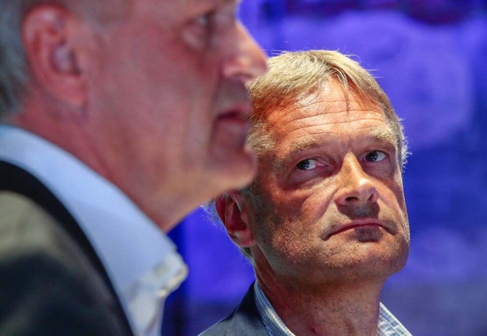 Abraham Foss utnevnes som sjef i nye Telia Norge. Dermed slutter Get-sjefen gjennom mange år, Gunnar Evensen. Foto: Scanpix.