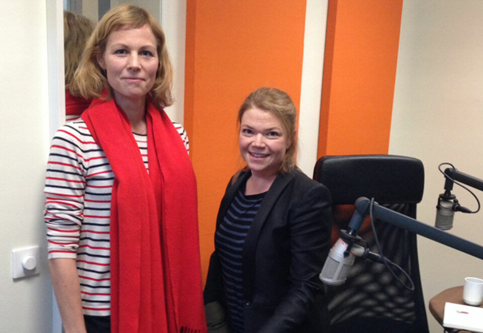 Her er ukas gjester på Kampanjecast: Tina Stiegler (til venstre) går inn i Schibsteds konsernledelse etter å ha ledet omorganiseringen av mediekonsernet. Maren Bækkelund Ellingsen har fått mye oppmerksomhet etter at hun kritiserte Kampanjes valg av bare mannlige kilder i en spesialutgave om Byråprofil. Foto: Camilla Hellum