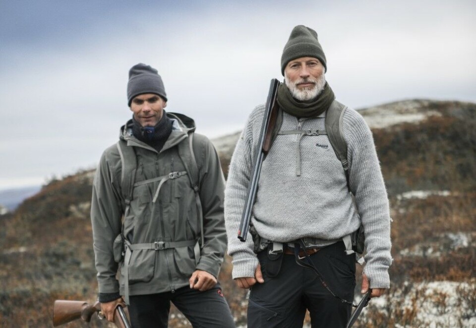 Rypejakt: Thomas Alsgaard ble med Lasse Kjus til Nord-Østerdalen. Alsgaard er en av flere kjendiser som skal være med Kjus på tur i serien «Jakt: Lasse Kjus». Foto: Sindre Kinnerød / TV2