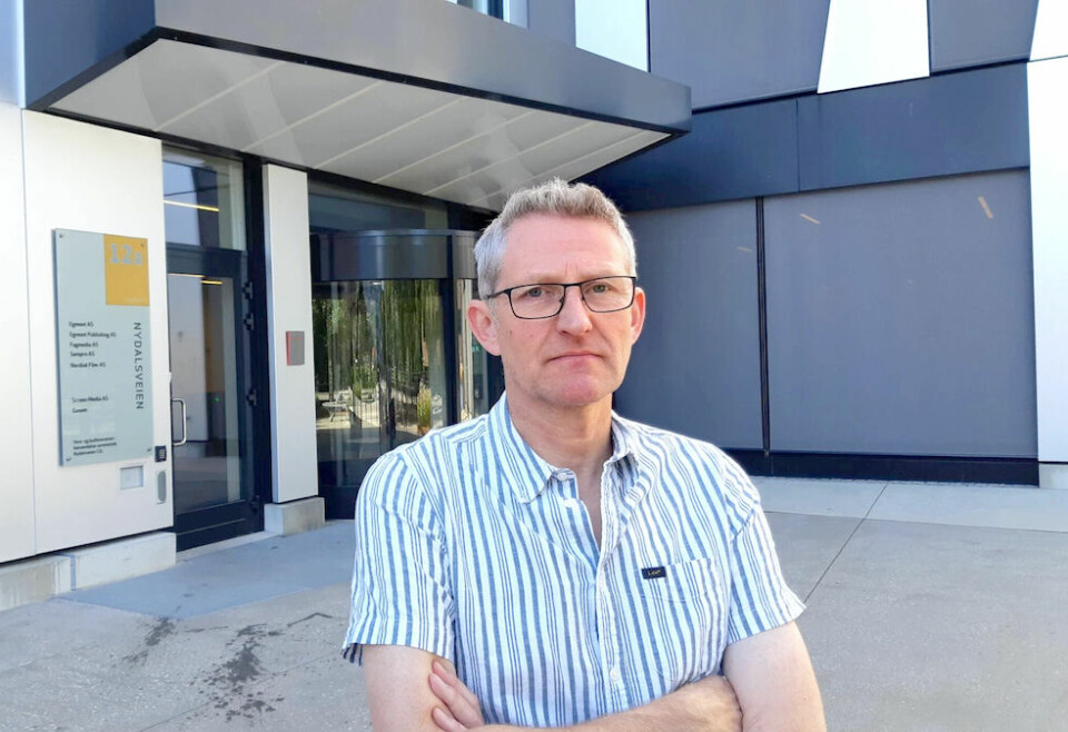 Uforstående: Tillitsvalgt i Story House Egmont, Harald Grevskott, mener det er grunn til å stille mange spørsmål ved Egmont-ledelsens sammenslåing av medieselskapet med resten av den europeiske divisjonen.