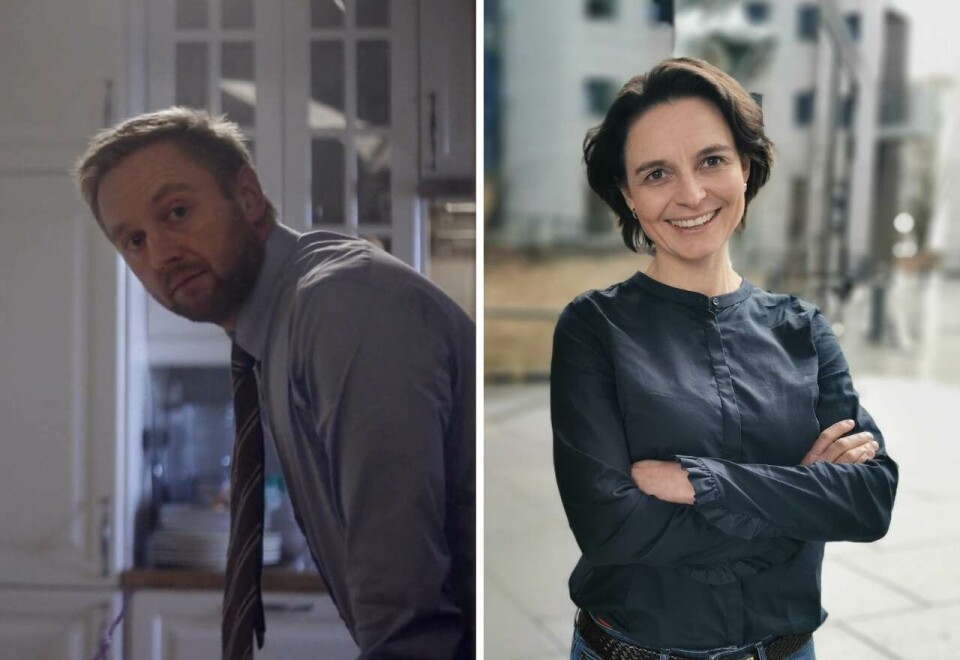 Astrid Marie Solvang har tatt over jobben som markedssjef for pizza i Orkla Foods Norge. Hun kan for tiden nyte suksess med en åtte år gammel reklamefilm (til venstre) som nå også vinner Reklamebørsen. Foto: Orkla