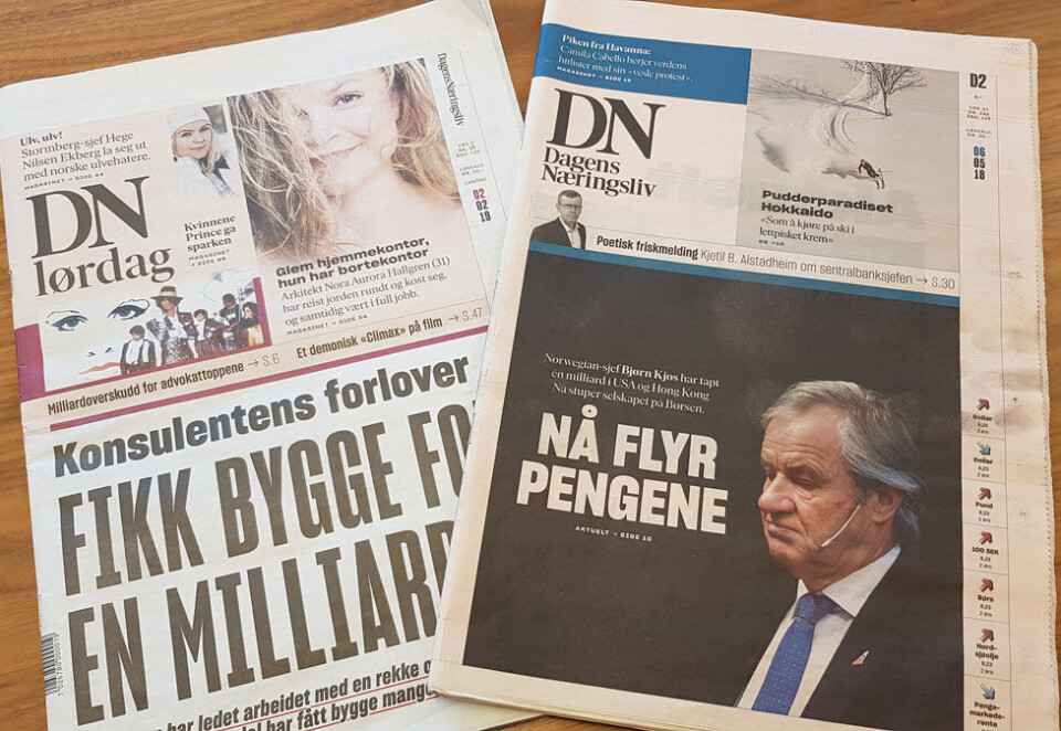 Penga flyr: Det er ikke bare i Norwegian penga flyr i Dagens Næringsliv. Også eierselskapet NHST har brukt mye penger.