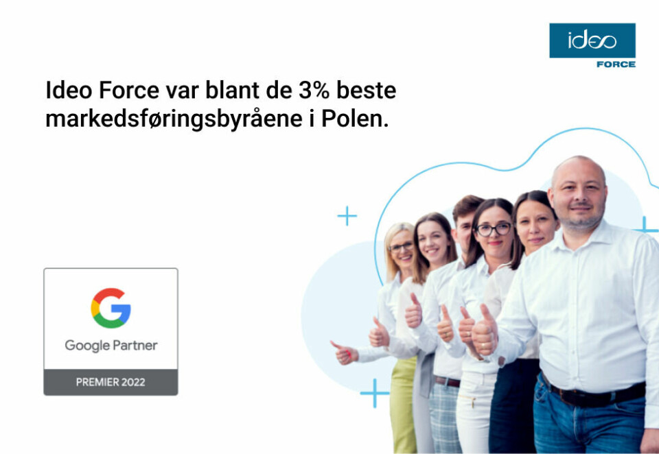 Ideo Force har fått status som Google Premium Partner