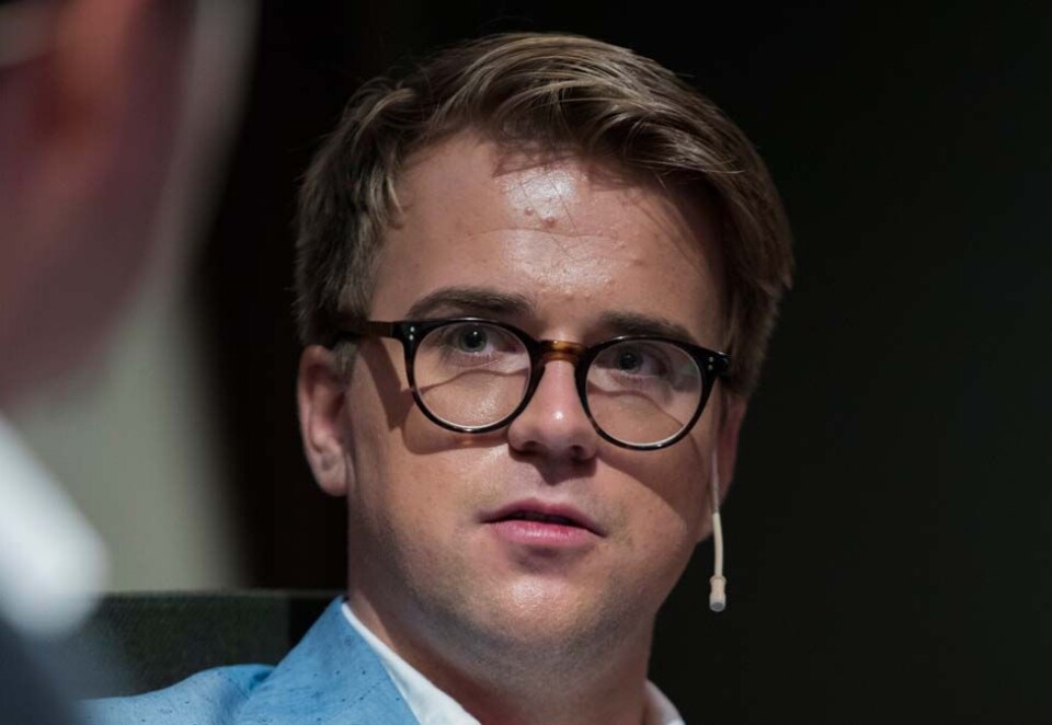 Bytter jobb: Tidligere statssekretær og TV 2-kommentator Mathias Fischer skal lede tenketank for Vestlandet. Fischer har også rukket å skrive boken Kors på halsen om Sylvi Listhaug. Foto: NTB.
