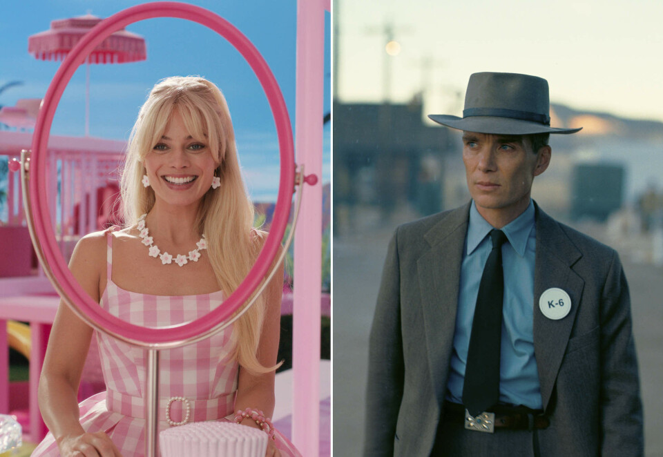 «Barbenheimer»Blockbusterne «Barbie» og «Oppenheimer» har trukket folket inn til kinosalene. Foto: Warner Bros Pictures/Universal Pictures via AP