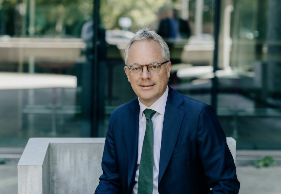 Tar tempen på omstillingen: Øystein Eriksen Søreide er på plass i Arendal for å presentere årets Omstillingsbarometer. Ilja C. Hendel