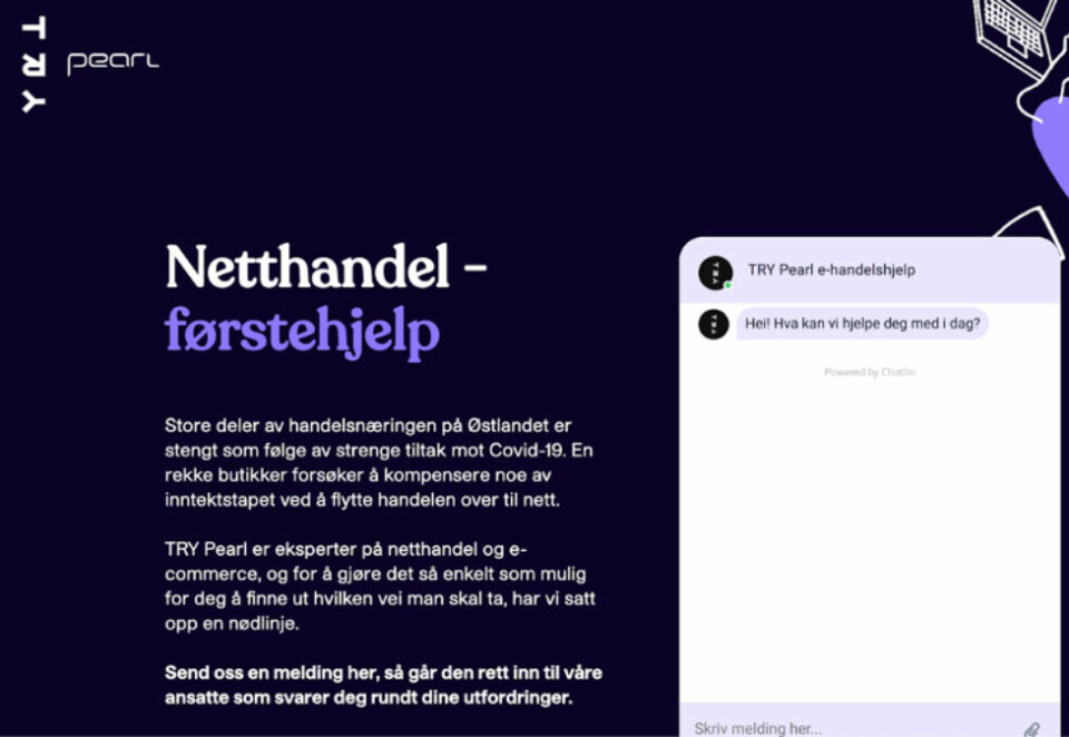 Oppretter gratis førstehjelp for handelsnæringen