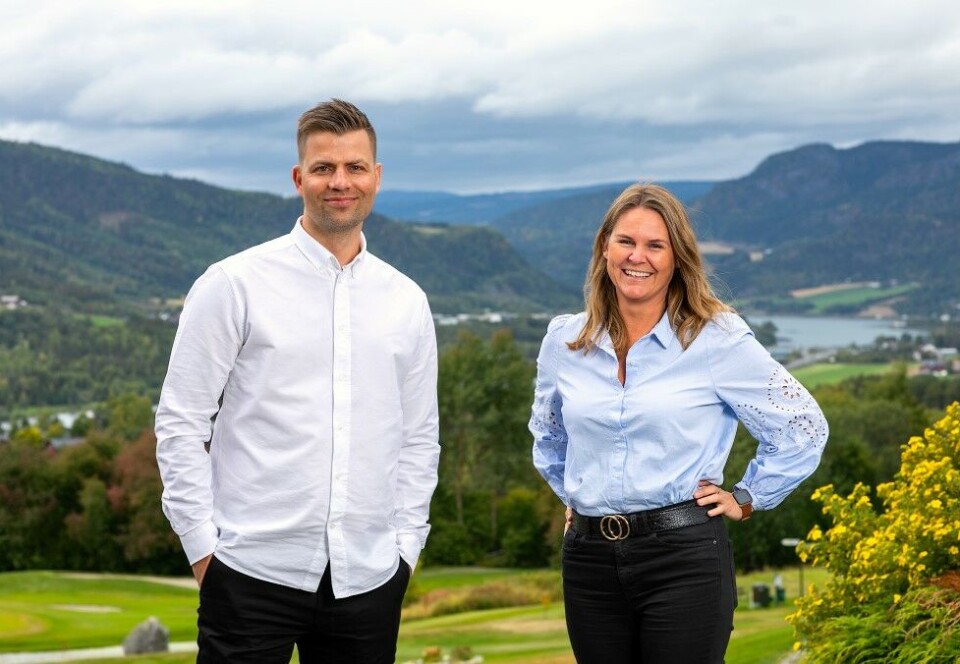 Gründere med sans for bankkunder: Daglig leder ved Sans sitt Oslo-kontor, Frode Alver Nilsen og administrerende direktør Janniche Øyen. Foto: Sans