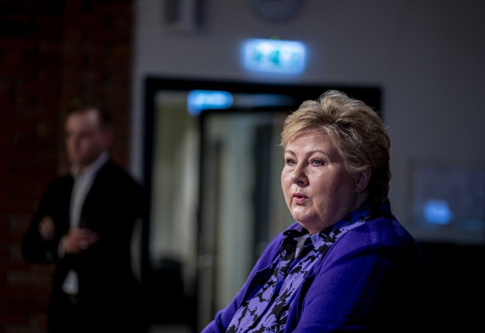 Takkes av: Hans Geelmuyden mener dette er en fin anledning for Erna Solberg å takke for seg. Foto: NTB.