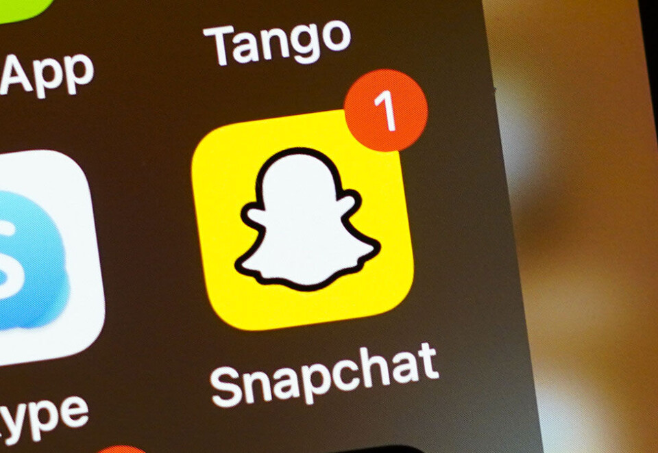 Klar favoritt: Snapchat er størst blant unge mellom 15 og 24 år. Foto: Lise Åserud / NTB